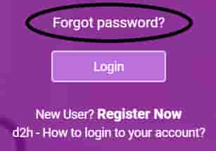 Videocon D2H login forget password