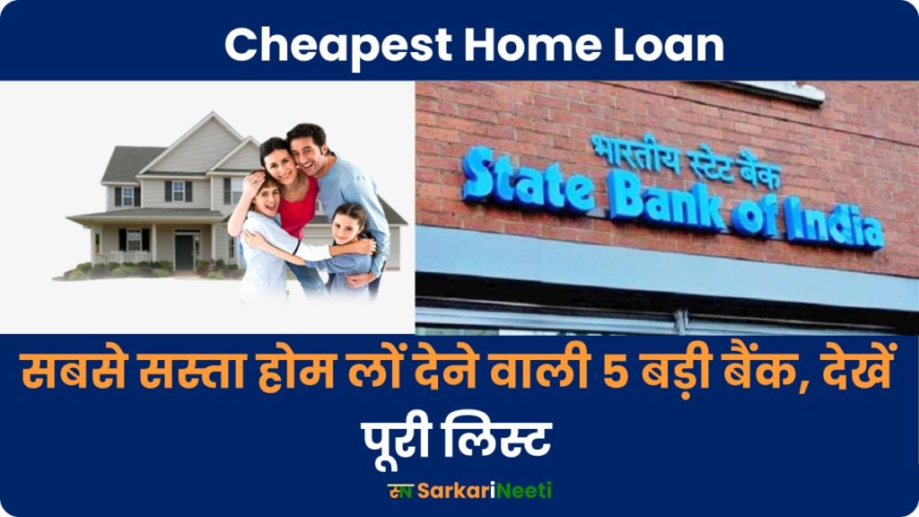cheapest home loan in india