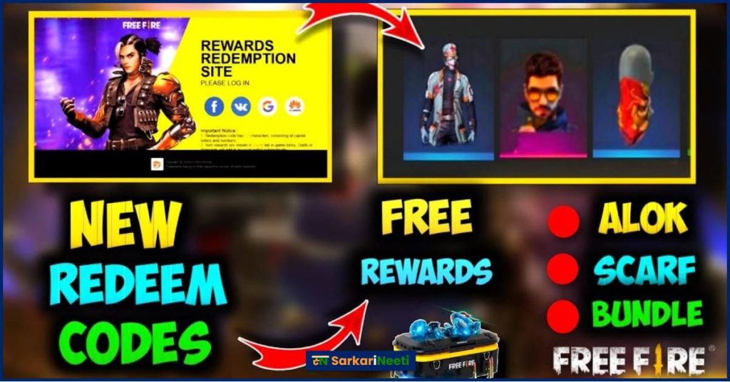 Free Fire Redeem Codes for Today